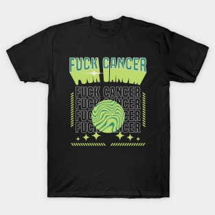 F*ck Cancer // Retro Style Design T-Shirt
